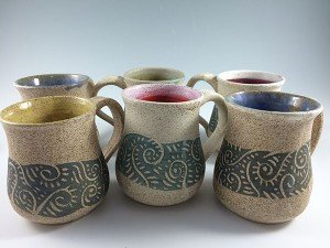 pottery coffee mugs