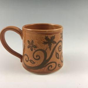 fall pottery mug