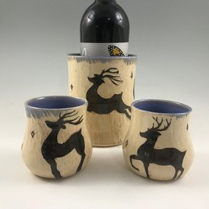 Reindeer wine set