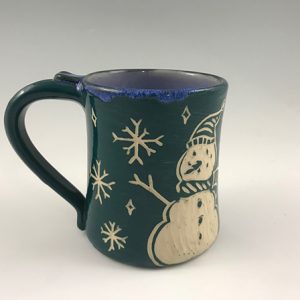 snowman hot chocolate mug