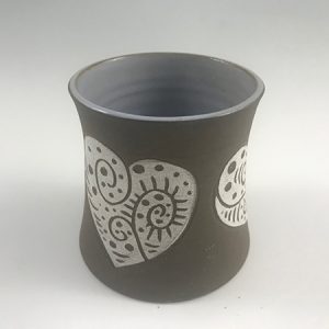 heart ceramic tumbler