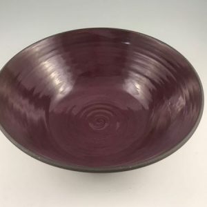 large pottery serving bowl