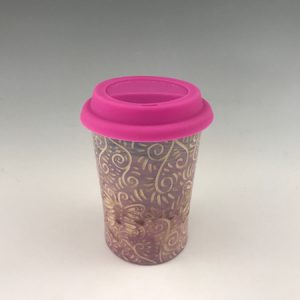 handmade butterfly travel mug