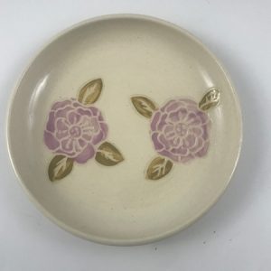 sgraffito flower dish