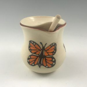 butterfly honey pot