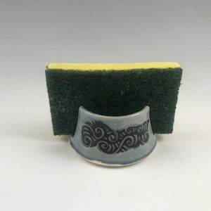 blue sponge holder
