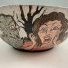 sgraffito halloween pottery