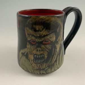 the wolf man handmade mug