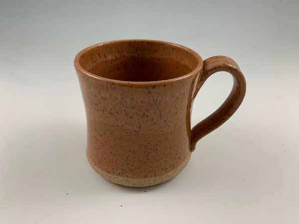 speckled orange mug