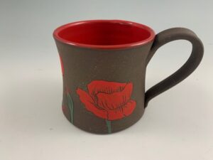 poppies mug