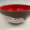 Sgraffito Bowl red inside