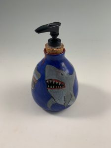 shark attack soap dispenser