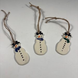 snow man ornaments