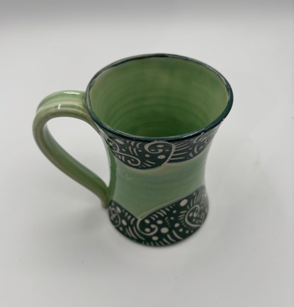 Green Day Dream Sgraffito Mug #1 - Image 2