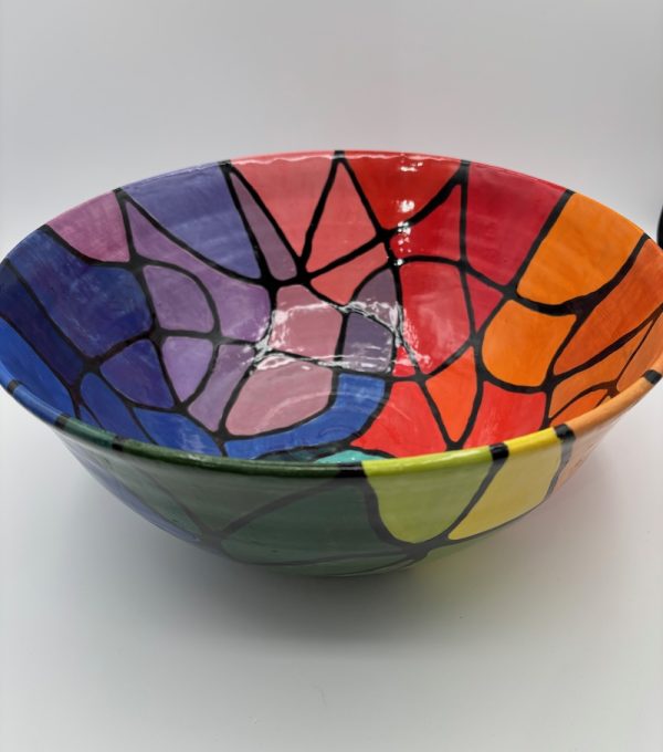 Large Rainbow Prismatic Bowl - Image 2