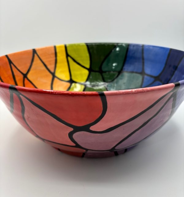Large Rainbow Prismatic Bowl - Image 3