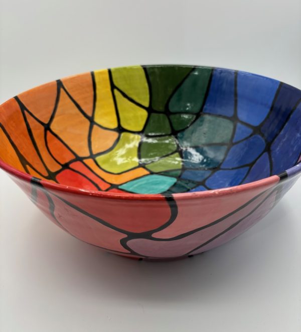 Large Rainbow Prismatic Bowl - Image 4
