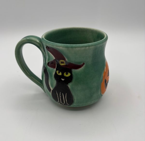 Witchy Cat Halloween Mug - Image 2