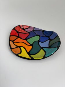 small rainbow dish