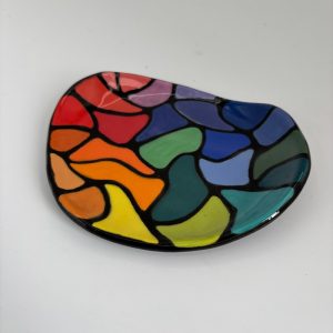 small rainbow dish
